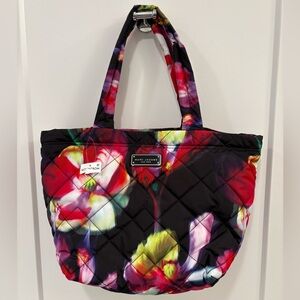 Marc Jacobs Medium Floral Print Quilted Nylon Tote